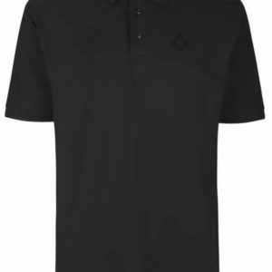 Poloshirt med diskret vinkel og passer - sort
